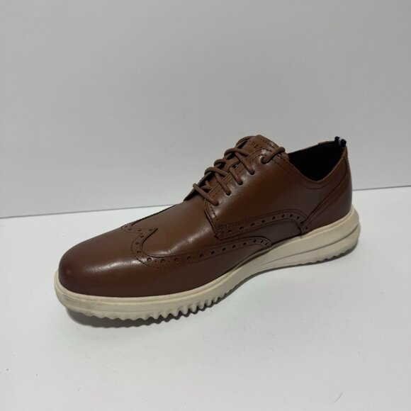 Cole Haan Mens Grand Wingtip Oxford Tan Size 10 M main image 6